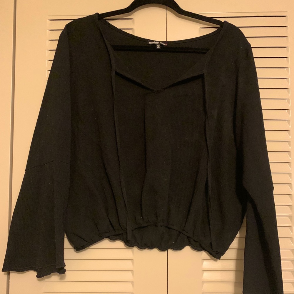 Long Sleeve Crop Blouse